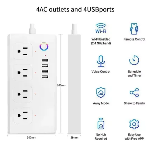 Multitoma Inteligente Wifi Alexa, Google