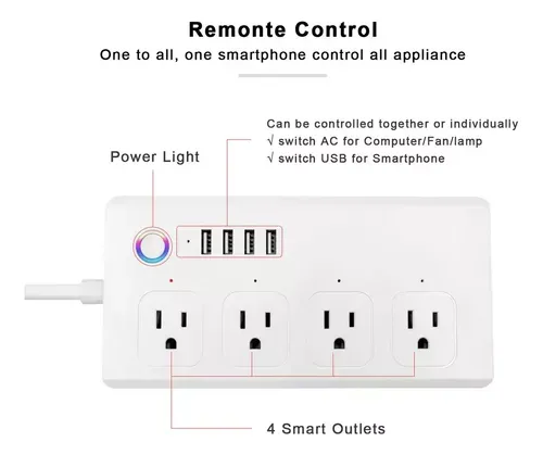 Multitoma Inteligente Wifi Alexa, Google