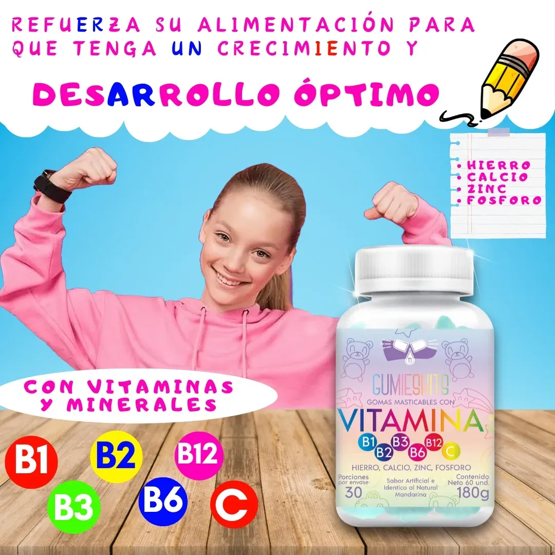 Gomitas Multivitamínico Para Niños x 180 g