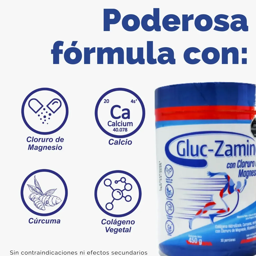 Gluc-Zamine Con Cloruro De Magnesio X 450 g