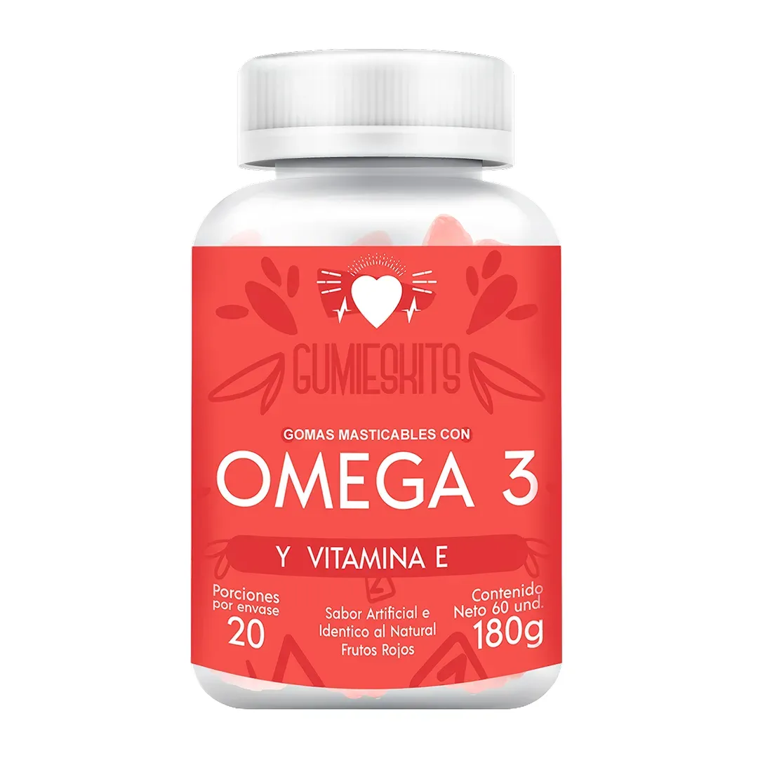 Gomitas con Omega 3 y Vitamina E x 180 g