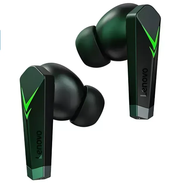 Audífonos In Ear Gamer Inalámbricos Lenovo LivePods LP6 Color Negro Con Luz LED