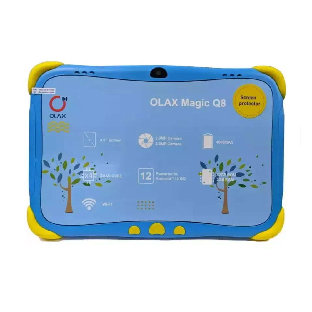 Tablet Kids Magic Q8 Olax Android 12, 8 pulgadas 2gb RAM 32gb Color Azul