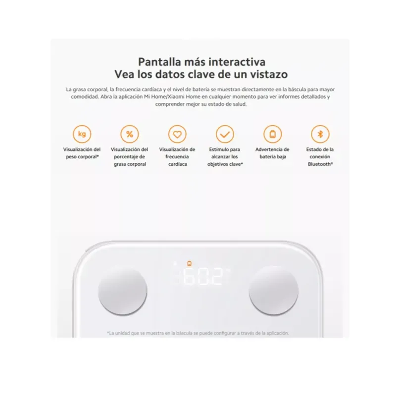 Báscula Smart Digital Xiaomi Body Composition Scale S400