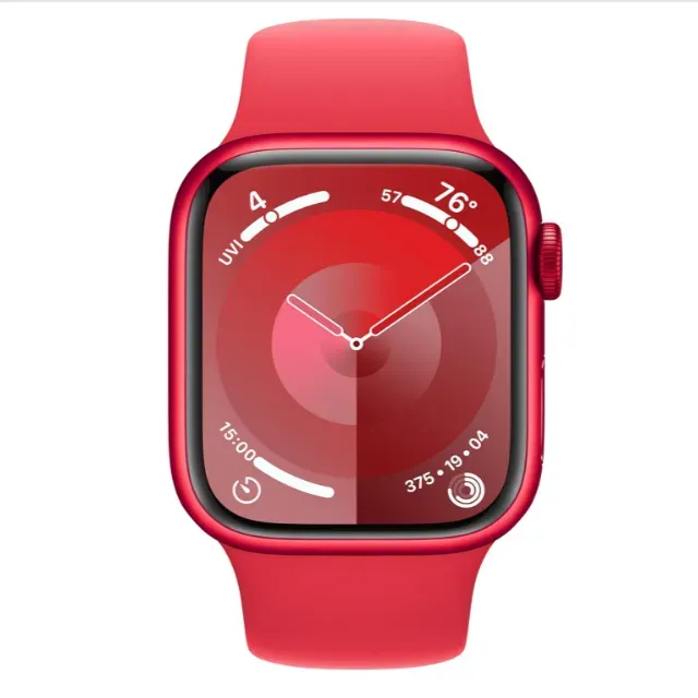 Apple Watch Series 9 GPS 41mm Smartwatch Color Rojo Sport Band S/M