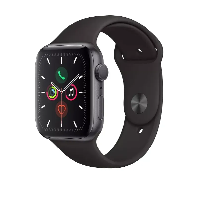 Apple Watch Serie 5  (renovado) con GPS 44 mm Correa Deportiva Color Negro