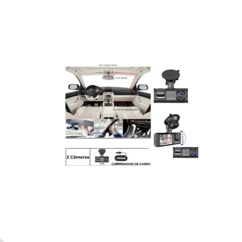 Cámara Snsimports DVR HD 1080 Dash Car de 2 Canales 2 Lentes