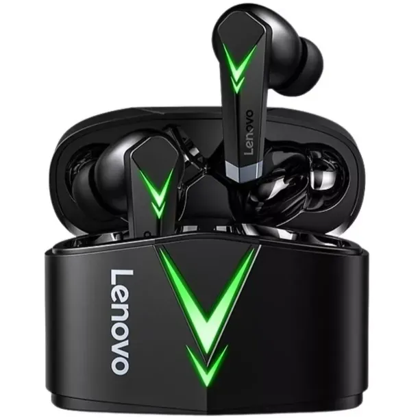 Audífonos In Ear Gamer Inalámbricos Lenovo LivePods LP6 Color Negro Con Luz LED