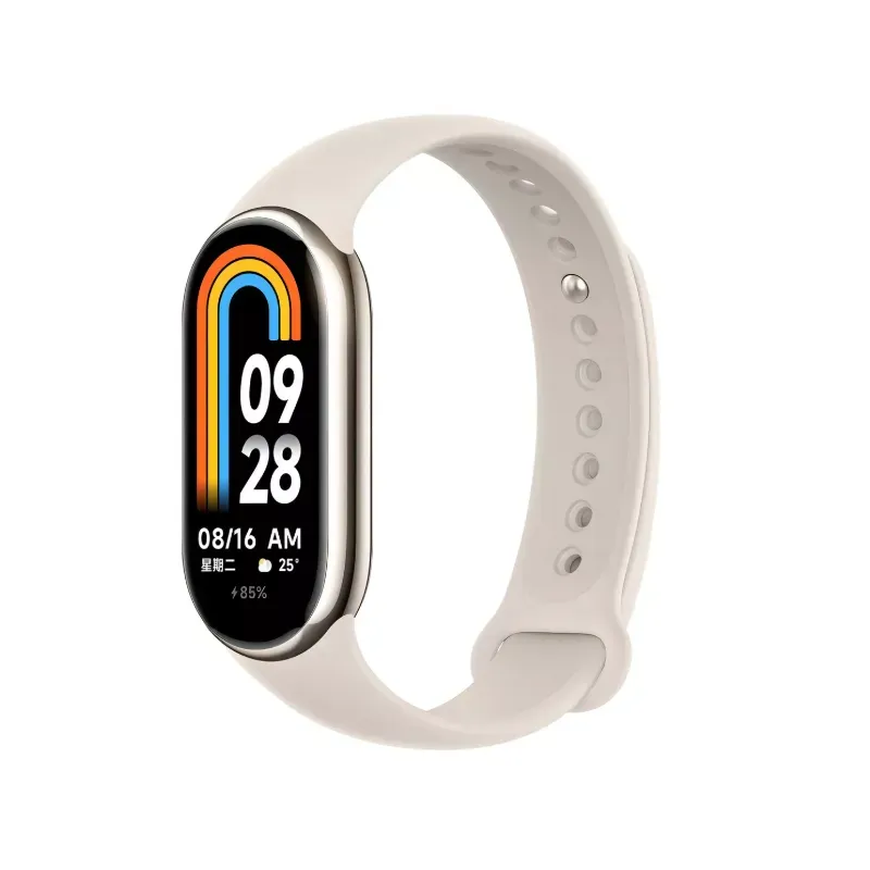 Reloj inteligente Xiaomi Mi Smart Band 8 Color Dorado Pulsera Rosada