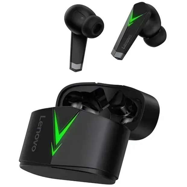 Audífonos In Ear Gamer Inalámbricos Lenovo LivePods LP6 Color Negro Con Luz LED