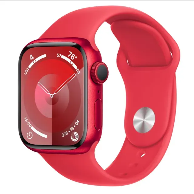 Apple Watch Series 9 GPS 41mm Smartwatch Color Rojo Sport Band S/M