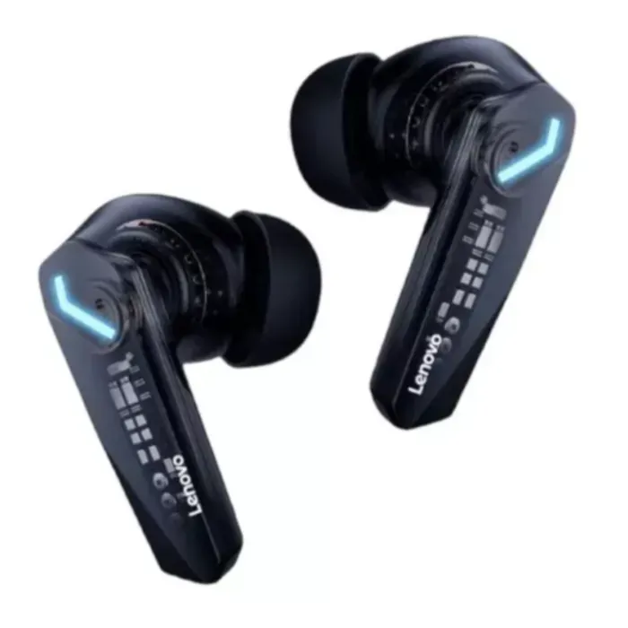 Audífonos In Ear Gamer Inalámbricos Lenovo ThinkPlus GM2 PRO Color Negro Con Luz LED