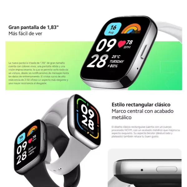 Reloj Xiaomi Redmi Watch 3 Active Color Gris