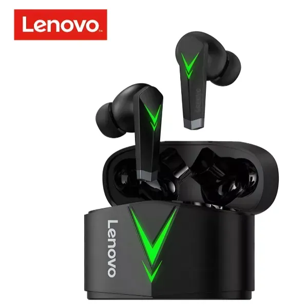 Audífonos In Ear Gamer Inalámbricos Lenovo LivePods LP6 Negro Con Luz LED
