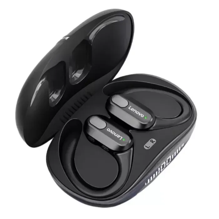 Audífonos Deportivos Inalámbricos Lenovo Xt80 Bluetooth 5.3 Color Negro Luz Verde