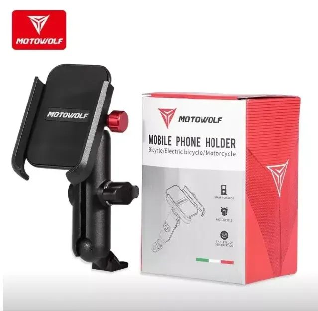 Soporte de Celular para Moto Tipo Ram Universal Aluminio 