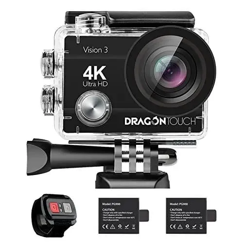 Cámara Deportiva Dragon Touch 4k 16MP Impermeable