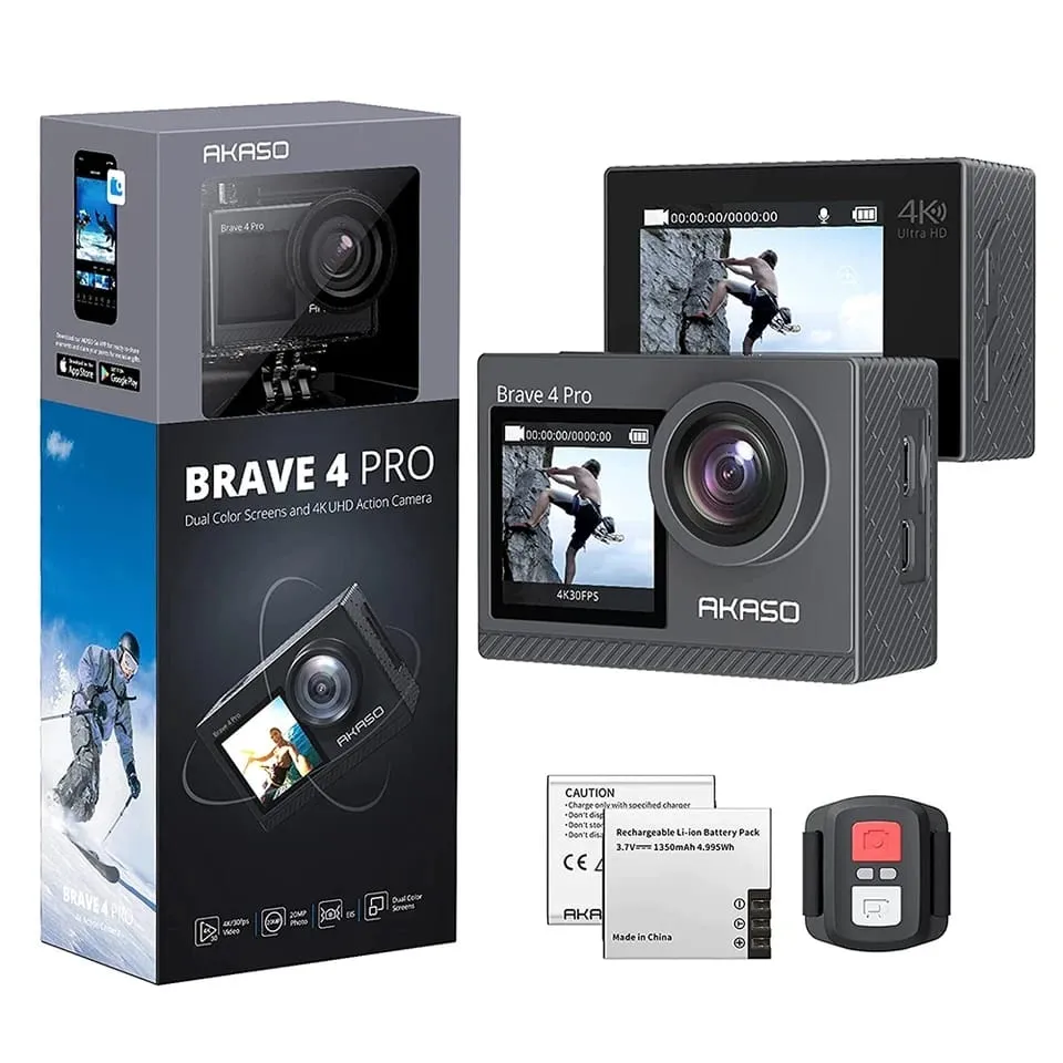 Camara De Acción Akaso Brave 4 Pro Sumergible Deportiva