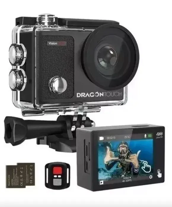 Video Cámara Tipo Go Pro 4k Dragontouch Vision 3 Pro Acuatica