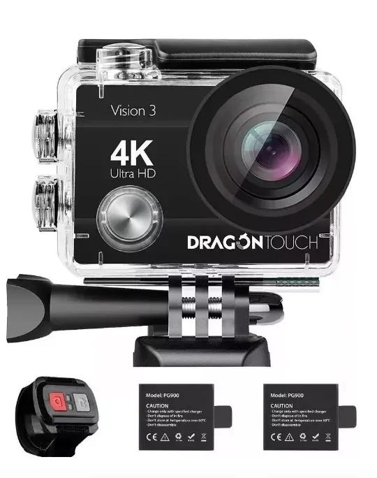 Video Cámara Tipo Go Pro 4k Dragontouch Vision 3 Pro Acuatica