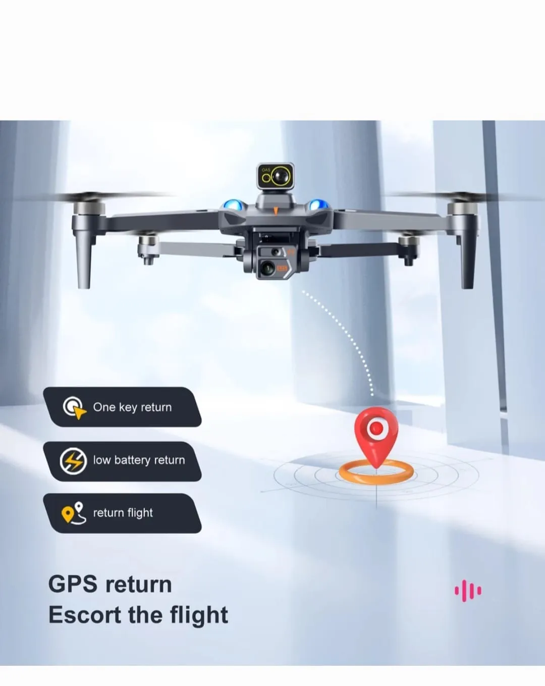 Dron K911 Max Gps 8k Profesional Para Evitar Obstáculos