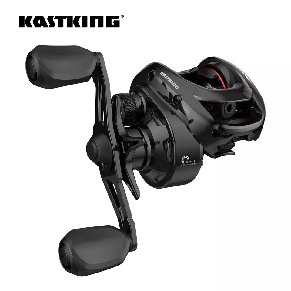 Carrete Casting Kastking Max Steel - 16 Lbs Drag Man Izq