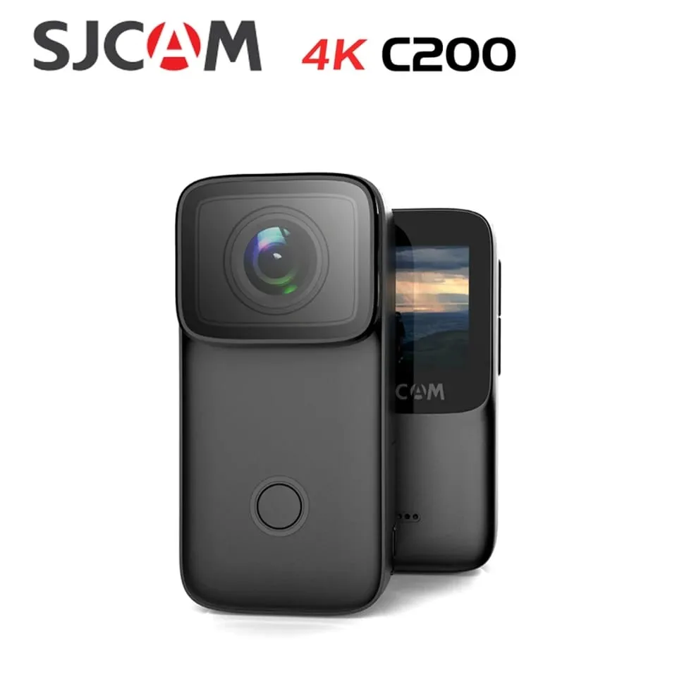 Cámara Deportiva Sjcam C200 4k Mini Wifi Pantalla Ips De 1,2