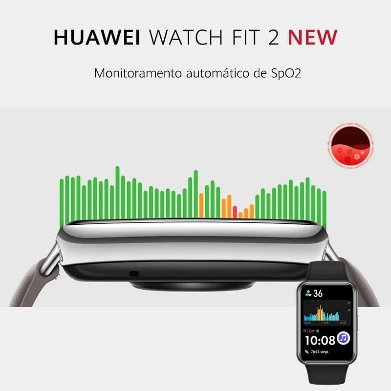 Smartwatch Huawei Watch Fit 2 Rosa