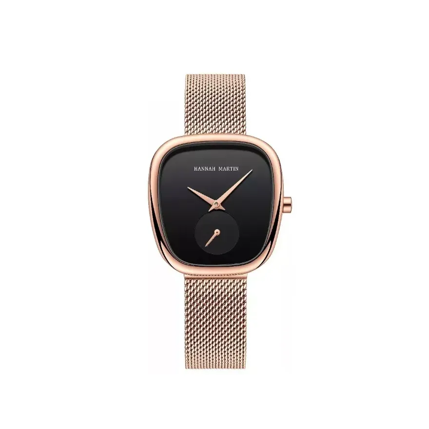 Reloj Para Mujer De Lujo y Elegante Con Caja Color Oro Rosa