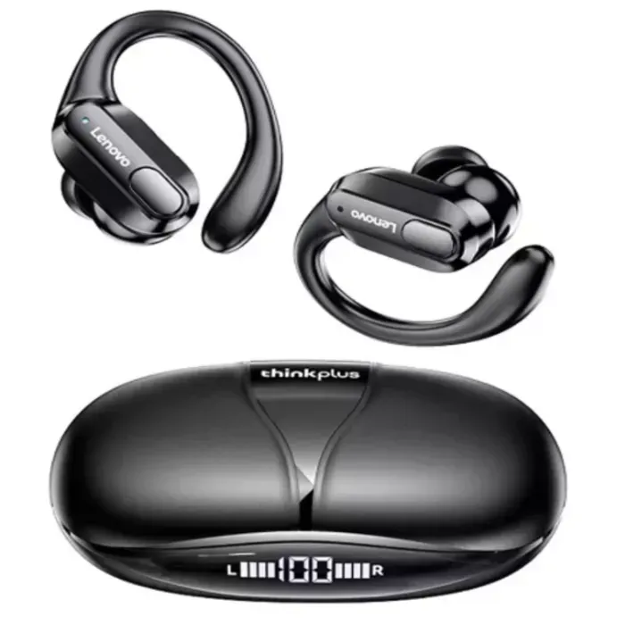 Audífonos Deportivos Inalámbricos Lenovo Xt80 Bluetooth 5.3 Color Negro Luz Verde