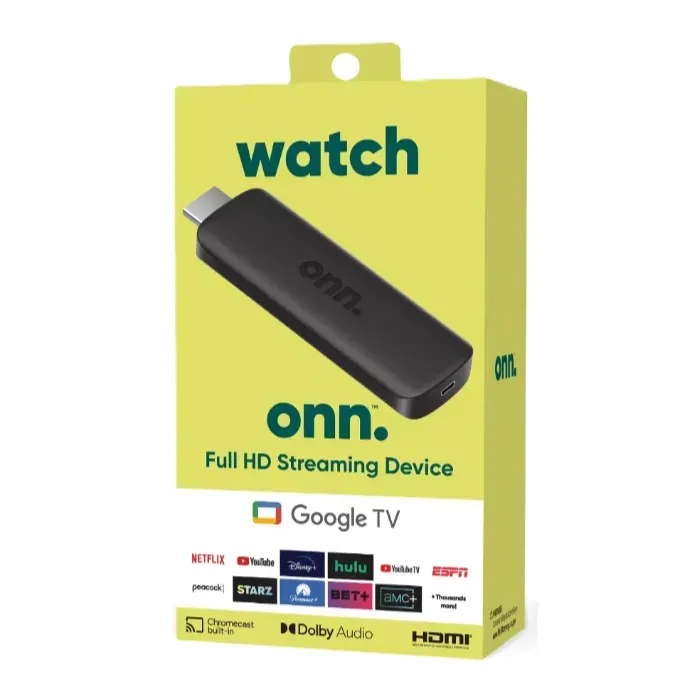  Streaming Stick Onn 2k FHD Con Google TV Color Negro