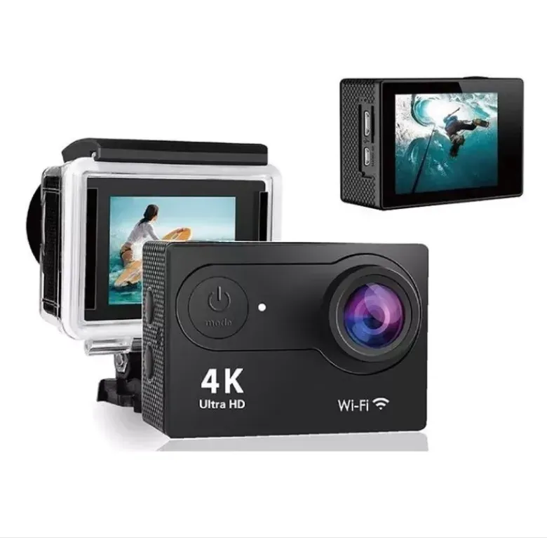 Cámara Deportiva 4k Ultra HD Wifi Sumergible GoPro Control Color Negro