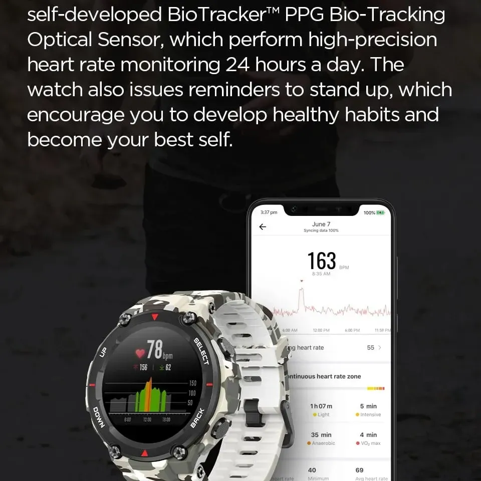 Reloj Inteligente Amazfit T Rex Pro Gps Con Pantalla De 1,3 Pulgadas