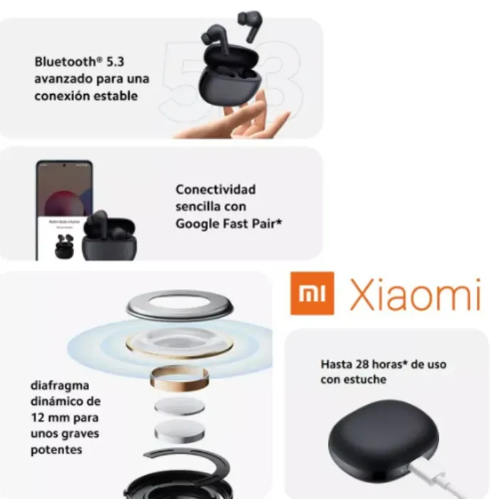 Reloj Xiaomi Redmi Watch 3 Active Mas Auriculares Redmi Buds 4 