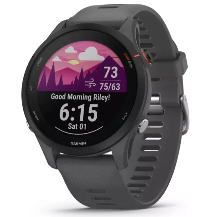 Smartwatch Garmin Forerunner 255 Display de 1.1" con Correa de Silicona - Color Slate Gray