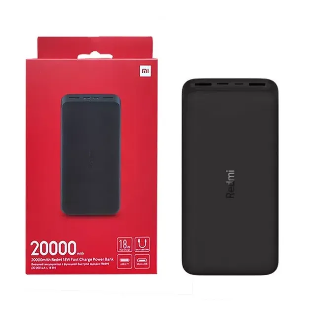 Power Bank 20000mah Redmi 18w Fast Charge Color Negro