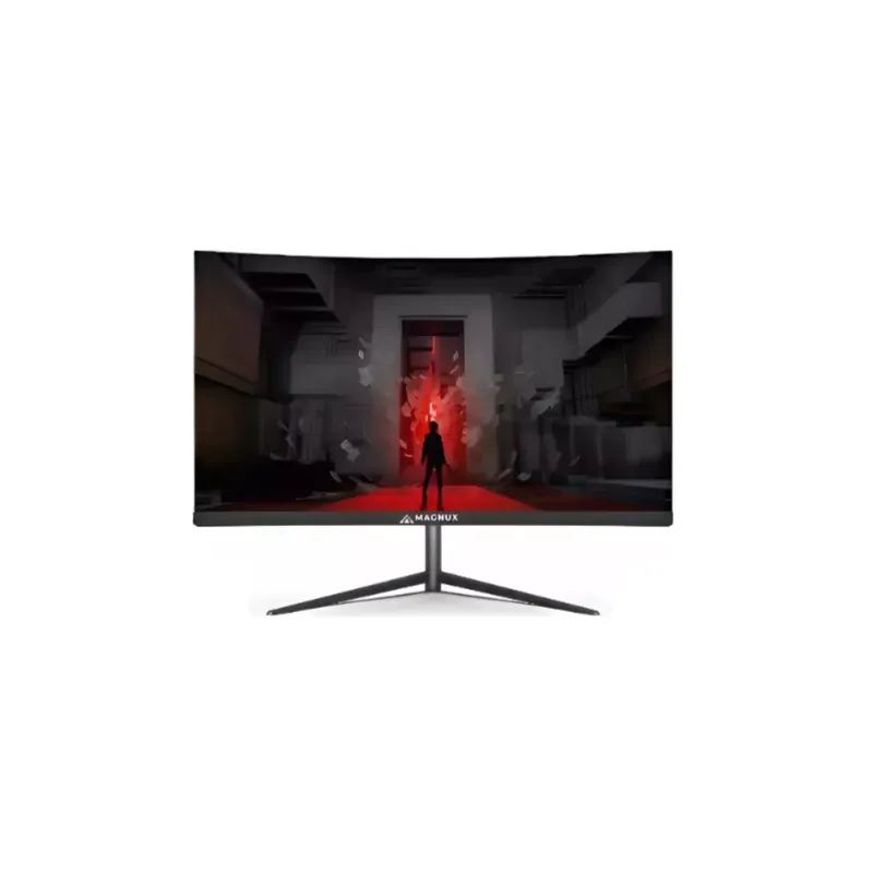 Monitor Magnux Gamer LED 32 Pulg Pantalla Curvo Color Negro