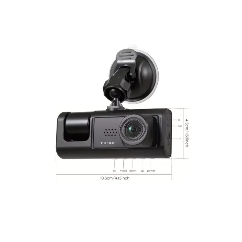 Cámara Snsimports DVR HD 1080 Dash Car de 2 Canales 2 Lentes