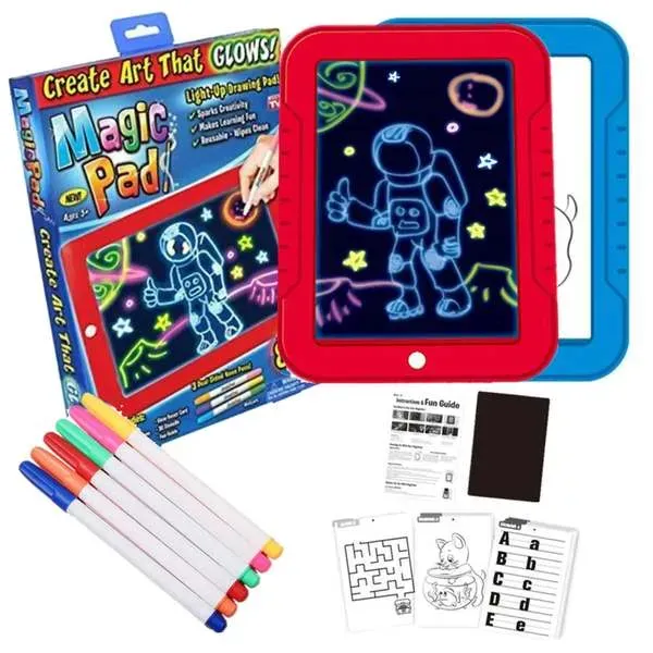 Tablero Mágico Magic Pad Marcadores Y Guias Variadas