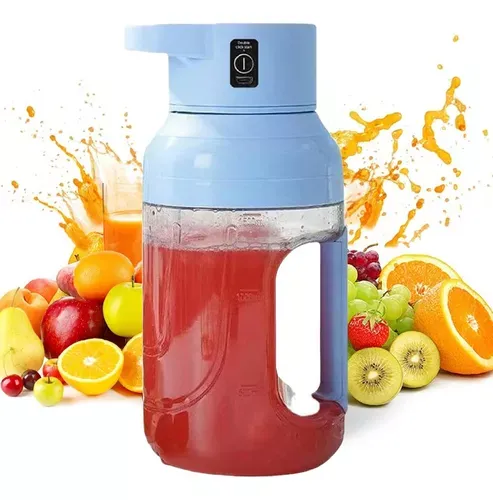 Botella Mini Licuadora Recargable 1500ml Portatil Jugos Gym