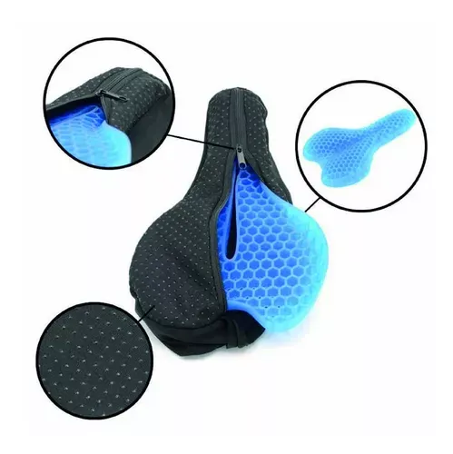 Cojín Gel Bicicletas Sillín Forro Funda Protector Asiento