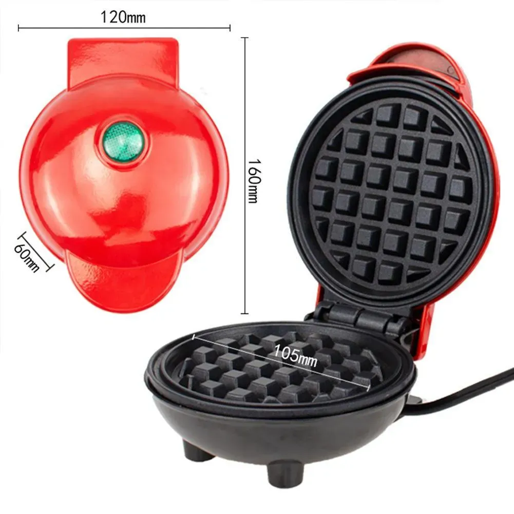 Mini Wafflera Redonda Antiadherente