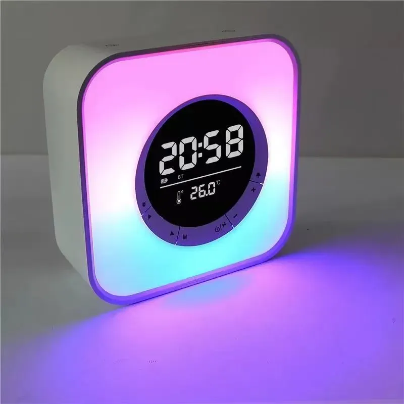 Parlante Con Luces Y Reloj P10