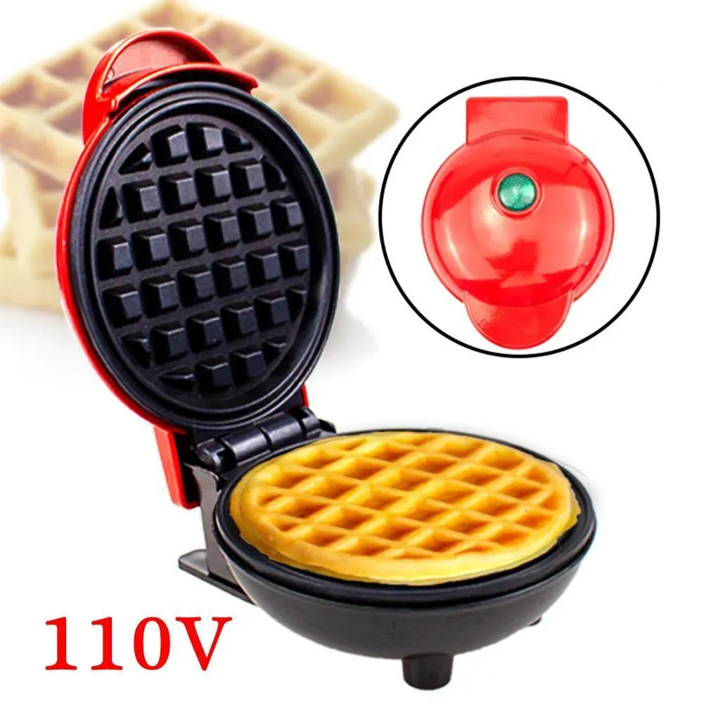 Mini Wafflera Redonda Antiadherente