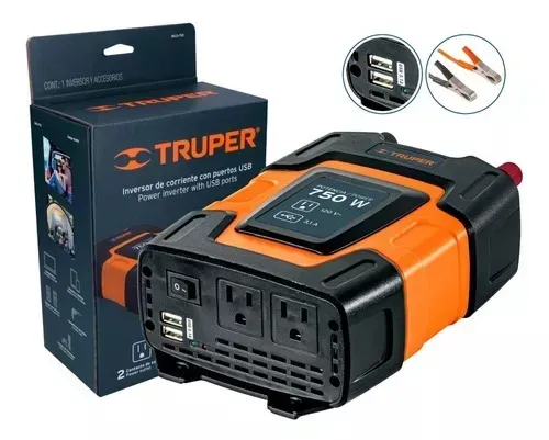 Inversor de corriente 750w con puerto USB 