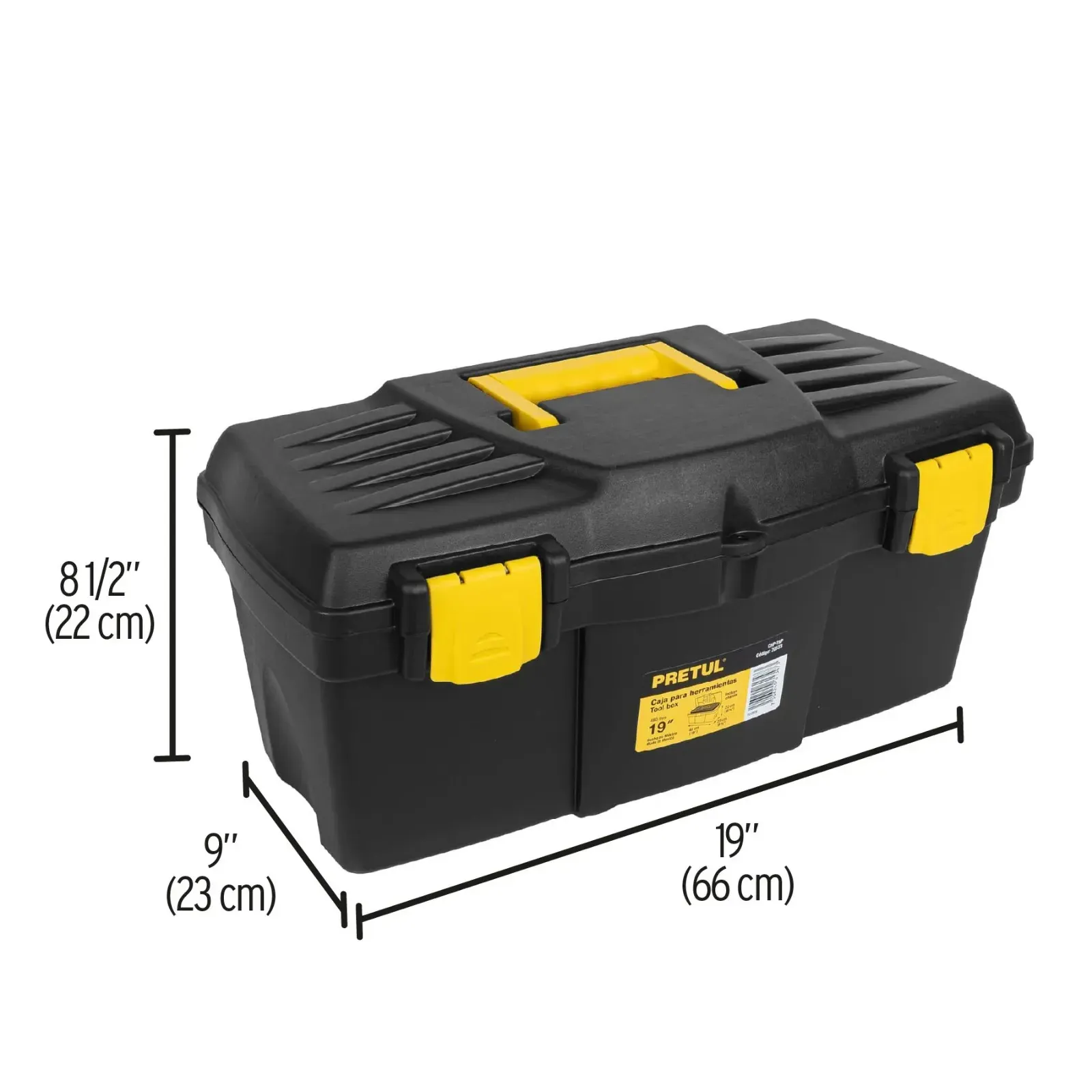 Caja De Herramientas De 48 Cm Con Charola Pretul