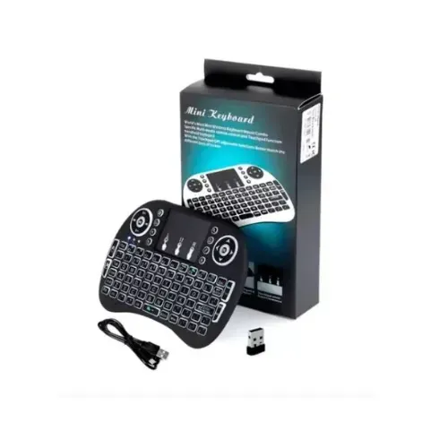 Mini Teclado Inalámbrico Airmouse Android Smart Tv Iluminado 