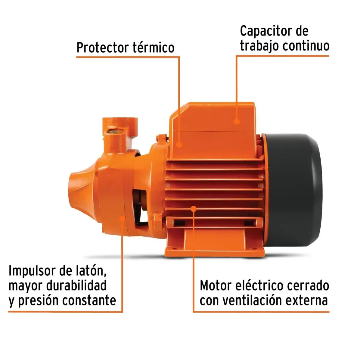 Motobomba Bomba De Agua Periférica Eléctrica 3/4 Hp Truper Expert