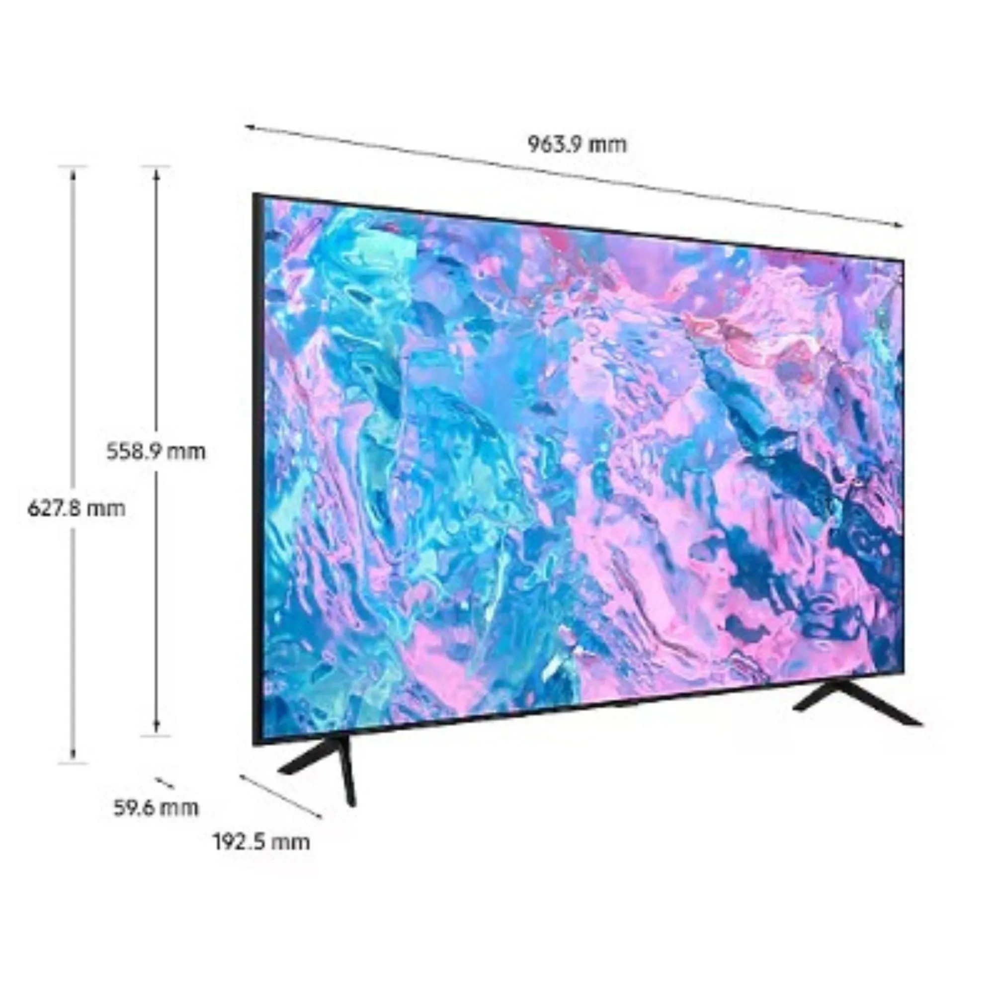 Televisor Samsung FLAT LED Smart TV 43"  UHD 4K UN43CU7000KXZL