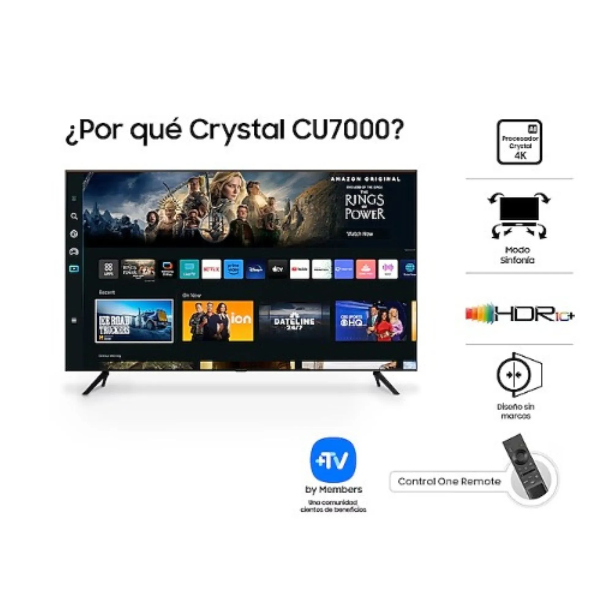 Televisor Samsung FLAT LED Smart TV 58"  UHD 4K  UN58CU7000KXZ